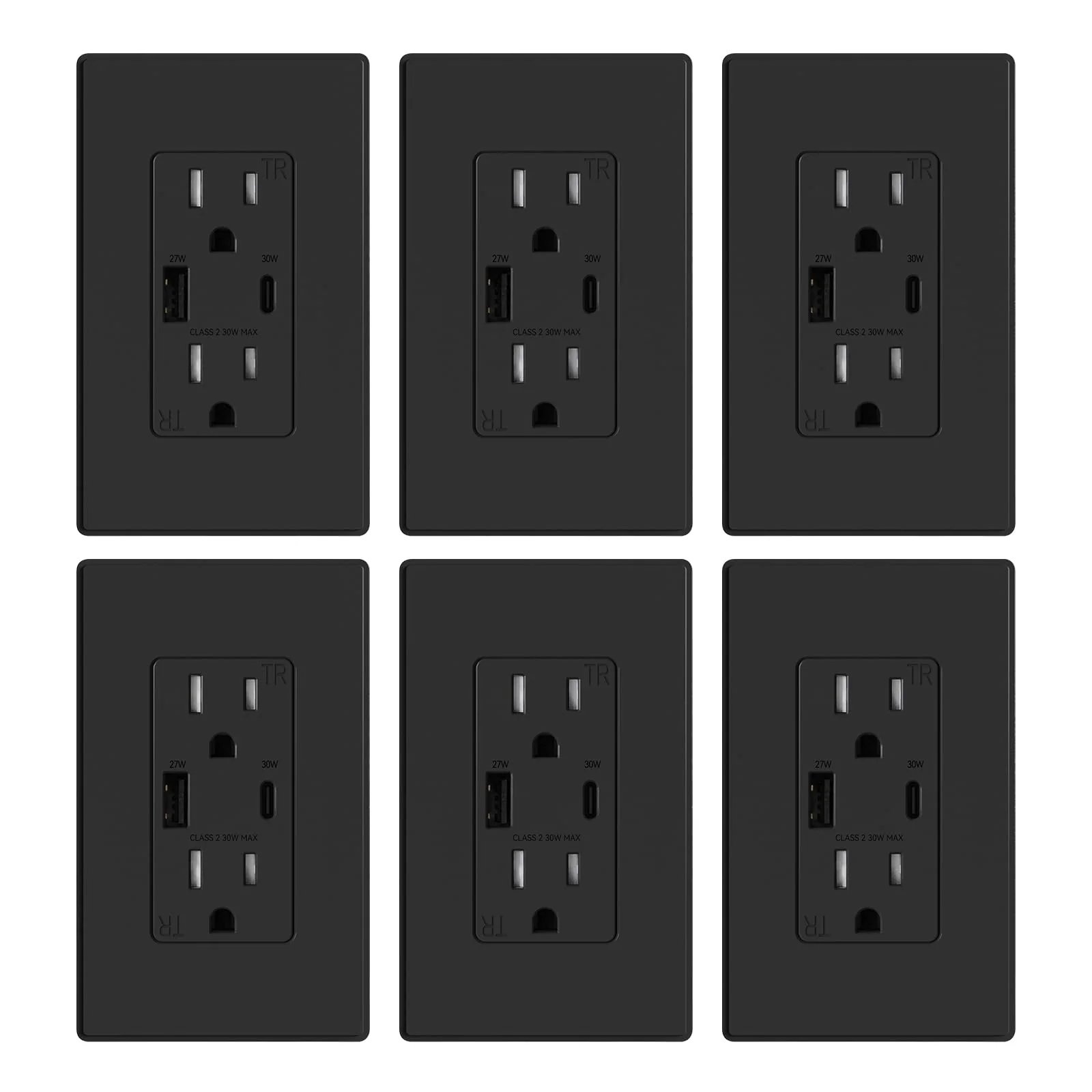 USB A/C, 30W 6.0A Total Output Outlet with 15A/20A, Tamper-Resistant Wall Outlet - Image 18