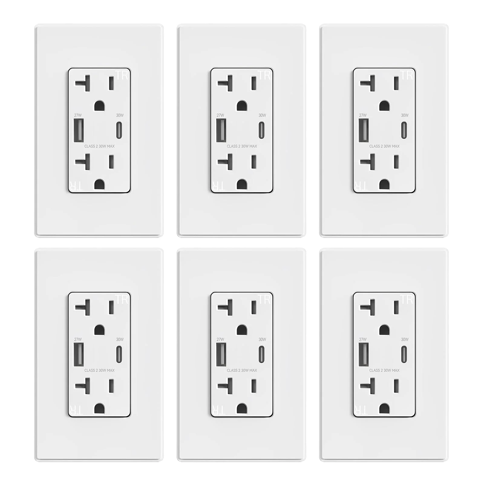 USB A/C, 30W 6.0A Total Output Outlet with 15A/20A, Tamper-Resistant Wall Outlet - Image 19