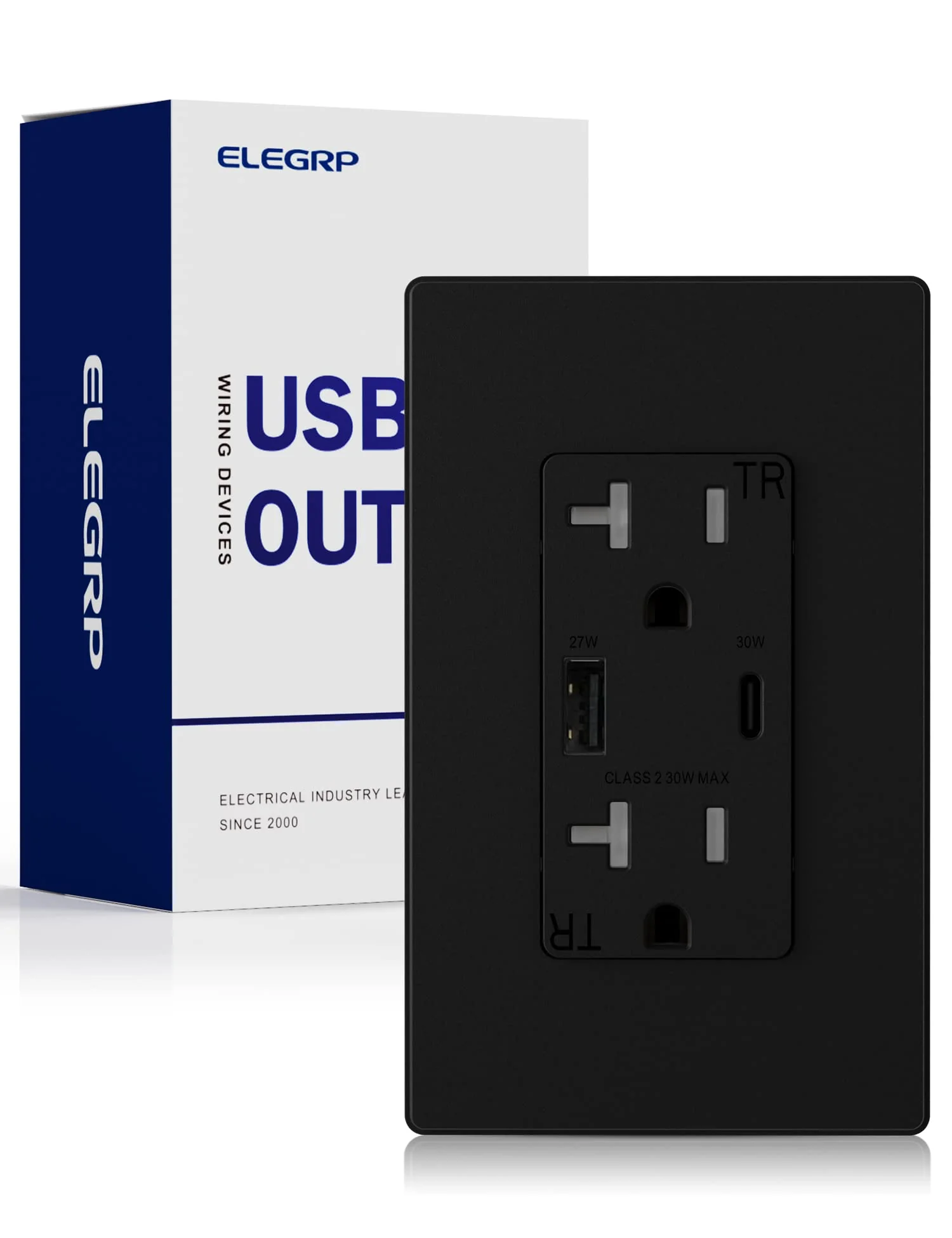 USB A/C, 30W 6.0A Total Output Outlet with 15A/20A, Tamper-Resistant Wall Outlet - Image 7