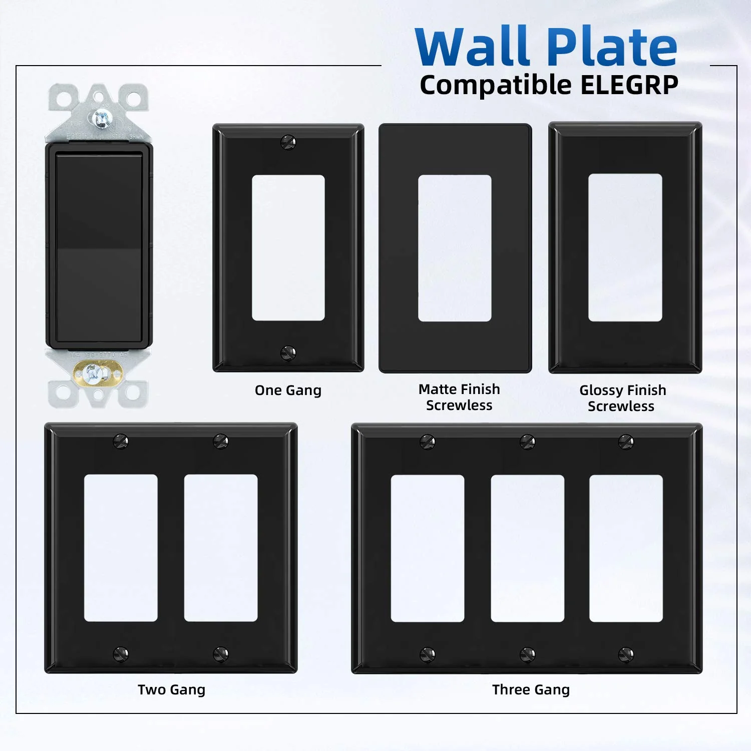 3-Way Decorator Rocker Light Switch, 15A 120/277V, Self-Grounding, 10-Pack - Image 11