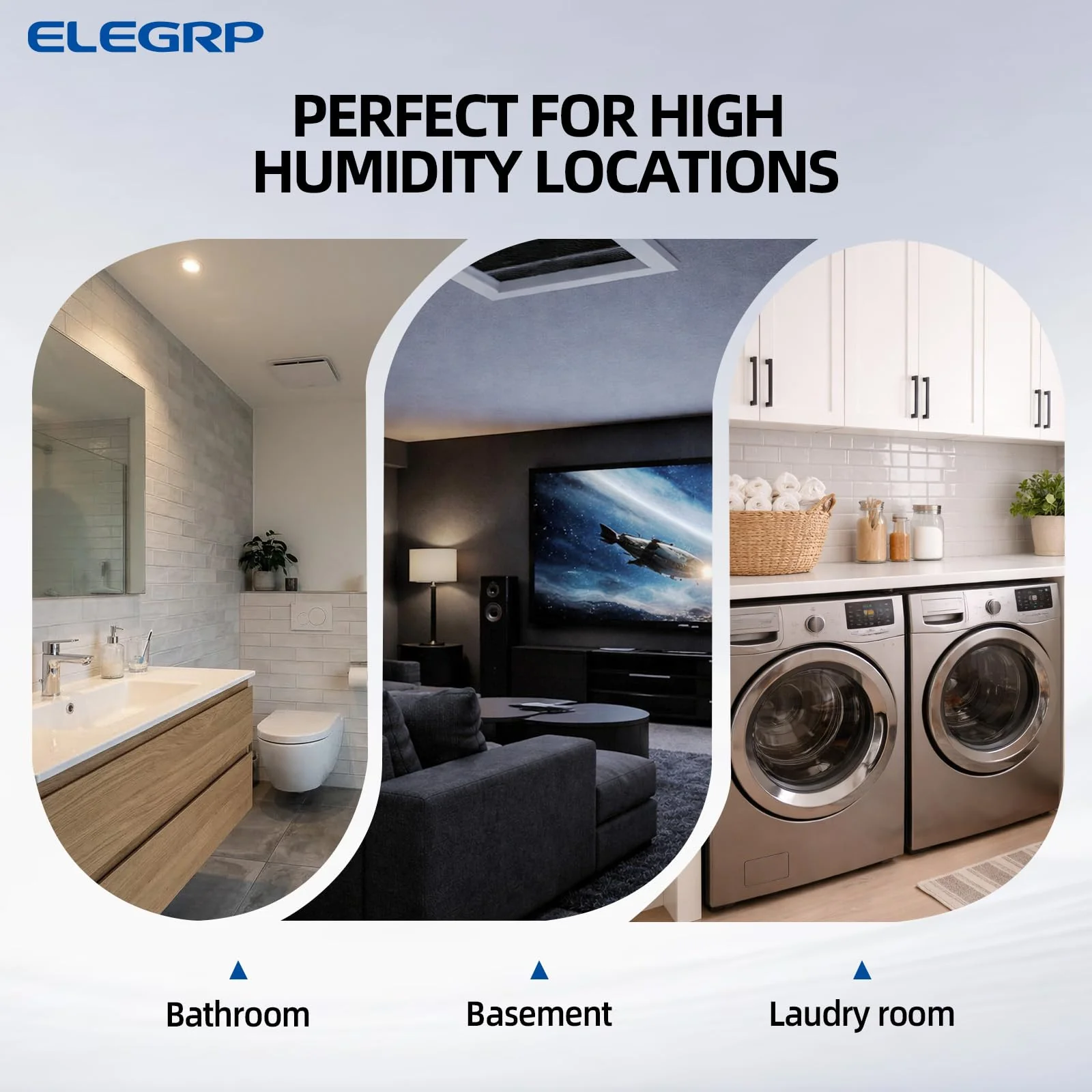 ELEGRP Humidity Sensor Switch for Exhaust Fan, Bathroom Moisture Control, Automate Ventilation, Air Circulation, Ground Wire Required, Single Pole, White - Image 6