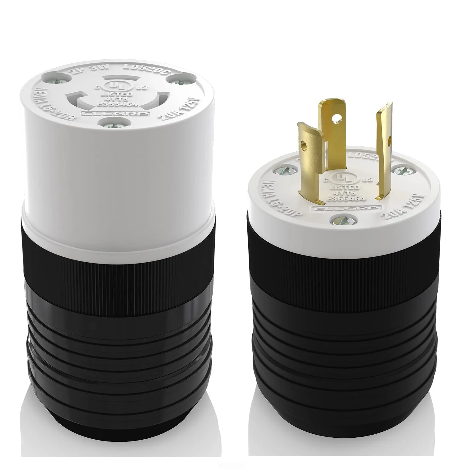 20A 125V, NEMA L5-20R Twist Lock Outlet,3  Pole 4 Wire Grounding - Image 4