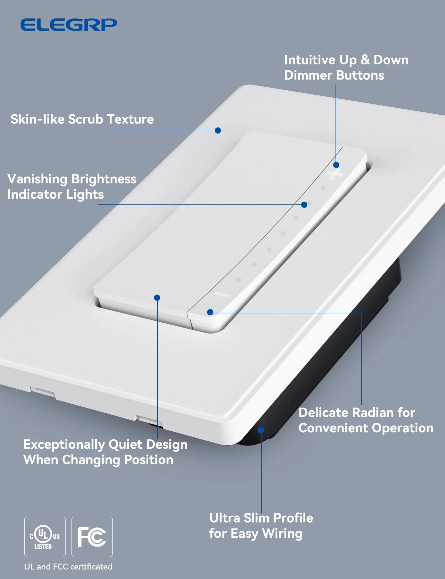 Wi-Fi Smart Rocker Dimmer Switch with Hidden LED Indicator - Image 5